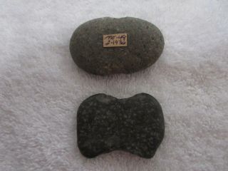 Two Old California Stone Tools With Docs - - Nr