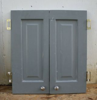22 " X25 " X1 " Pair Vintage Antique Solid Wood Wooden Cabinet Pantry Furniture Doors