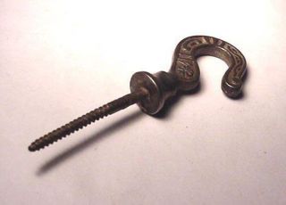 Antique Cast Iron Eastlake Victorian Screw Type Hook For Light Fixtures