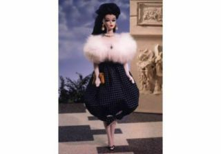 1991 Gay Parisienne Barbie Porcelain Doll Mib With Shipper