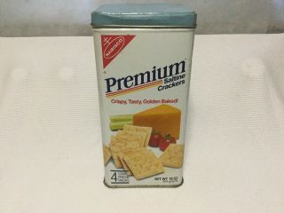 Collectible Premium Saltine Crackers Tin From Nabisco.