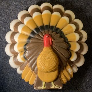 Vintage Plastic Don Featherstone Blow Mold Thanksgiving Lighted Turkey Blowmold