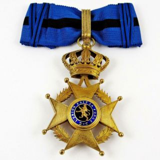 Antique Wwi Belgium Order Of Leopold Ii Commander 