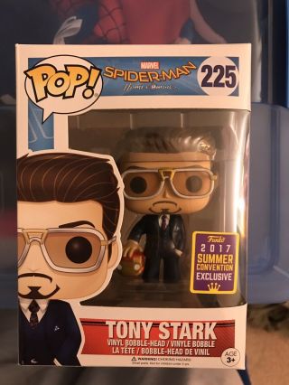 Funko Pop Spider - Man Homecoming Tony Stark 2017 Summer Convention Exclusive