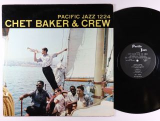 Chet Baker & Crew - S/t Lp - Pacific Jazz - Pj - 1224 Mono Dg Vg,