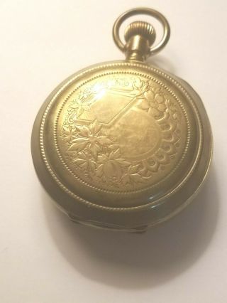Antique Elgin 18 Size 7 Jewels 1895 Hunting Case Pocket Watch