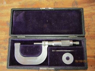 Vintage Brown & Sharpe Micrometer Precision Measuring Tools • Machinist Gauge