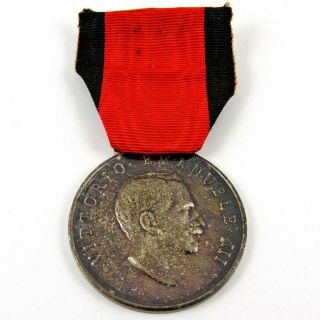 Antique 1915 Avezzano Earthquake Marsica Italian Commemorative Silver Medal