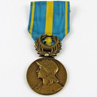 Antique 1915 - 1918 Wwi French Colonial Orient Campaign Military Service Medal