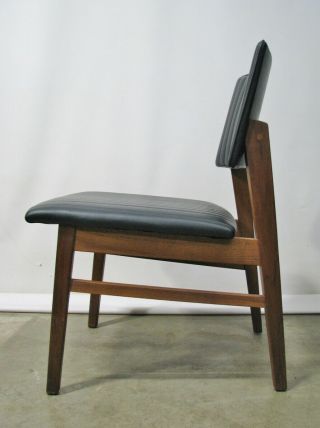 Set Of 4 - B.  L.  Marble Chair Co.  Mid - Century Modern Walnut Side Chairs; 1950 