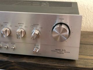 Vintag Onkyo A - 5 Integrated Stereo Amplifier Amp 2