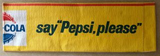 Pepsi Paper Hat - Say Pepsi Please - Vintage