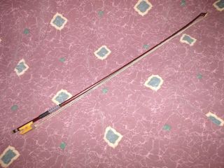 Vintage French? Violin Bow With Celluloid Frog 745 Mm 57.  5 Grams Worldwide