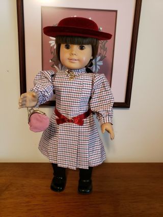 Vintage American Girl Pleasant Company White Body - Samantha With Meet Outfit