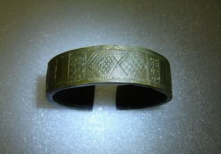 Antique African Dogon Tribal Bronze Medal Bracelet Arm Band