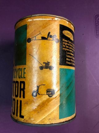 Vintage Kleen - Test Two Cycle Go Kart Oil Scooter
