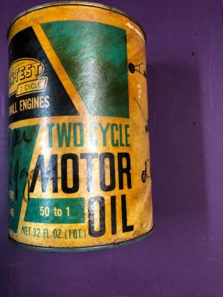 vintage Kleen - Test Two Cycle Go Kart Oil Scooter 3