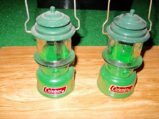 Two Coleman Lantern Avon Cologne Containers