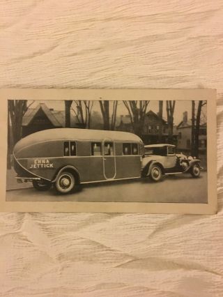 Enna Jettick Glenn Curtiss Aerocar Advertising Card Towed By 1930 