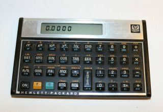 Vintage Hewlett Packard Hp 11c Scientific Calculator With Case