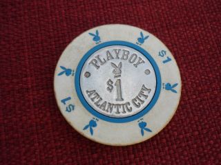$1 Playboy Club Casino Atlantic City Nj Gambling Poker Chip 1980 