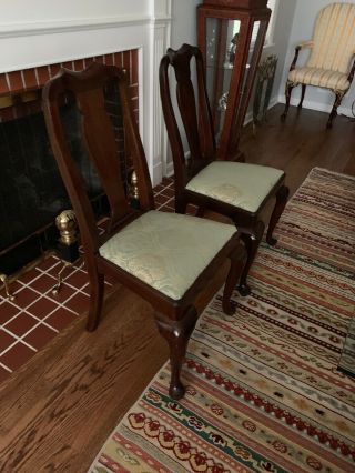 Henkel Harris Queen Anne Mahogany Dining Room Side Chairs - (109S) 2