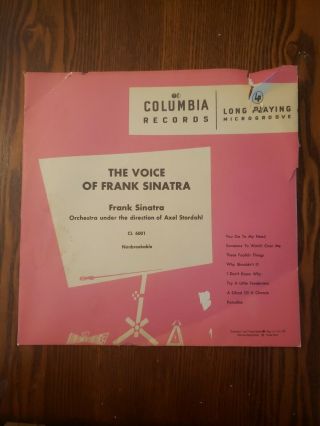 10 " Vinyl Lp By The Voice Of Frank Sinatra / Cl 6001 (1948) Columbia