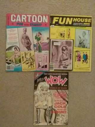 Bill Ward Fabulous 3 Pak - - - Fun House,  Cartoon Fun And Comedy,  Wow
