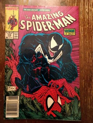 The Spider - Man 315,  316,  317,  Venom,  McFarlane,  Marvel Comics 1989 2