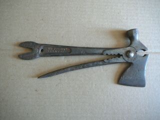 Thomas Antique Cast Iron Barbed Wire Fence Pliers Hatchet Multi Tool Farm Ranch