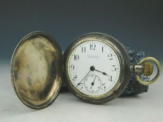 Vintage Tiffany & Co York Sterling Silver Pocket Watch 678293 For Repair