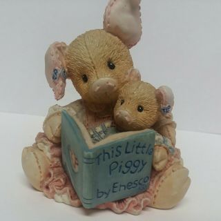 This Little Piggy By Enesco " This Little Piggy " Figurine Reading Book