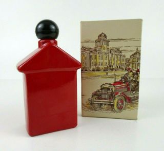 Vintage Avon Fire Alarm Box Glass Decanter 4 Oz Spicy After Shave
