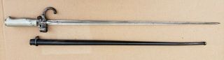 Ww1 French Lebel M1886/93/16 Bayonet W/ Sheath Matching Numbers Early Type