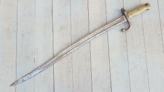 1874 M1866 French Chassepot Yataghan Sword Bayonet WW1 3