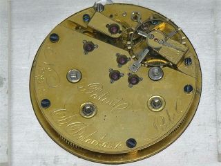 47mm Captains Two Train Jump Center Seconds Swiss 21j Movement & Dial,  Running