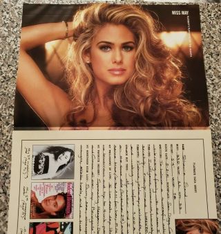 Playboy Playmate Shauna Sand Signed Autographed Centerfold Miss May 1996