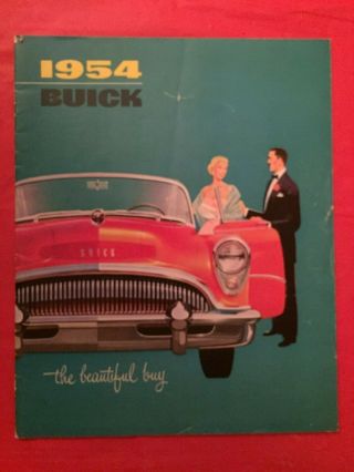 1954 Buick " Skylark Roadmaster Special Century " Car Dealer Sales Brochure
