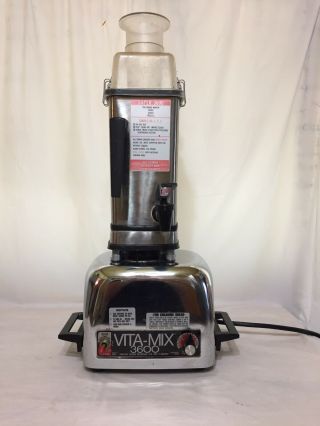 Vintage Vitamix 3600 Heavy Duty Blender/juicer Stainless Retro