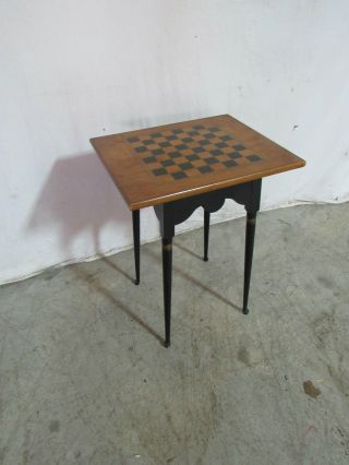 Rare Hitchcock Checkerboard Side Table Nightstand
