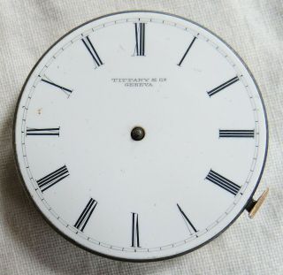 Tiffany & Co Geneva 1850s Patek Philippe Pocket Watch Movement &dial Old Antique
