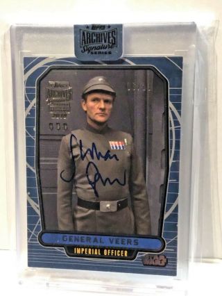 2018 Star Wars Archives Julian Glover Auto /23 General Veers Autograph 06/23