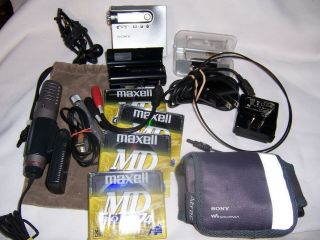Sony Walkman Net Md Mz - N10 Mdlp Mini Disc Recorder / Player Minidisc Vintage