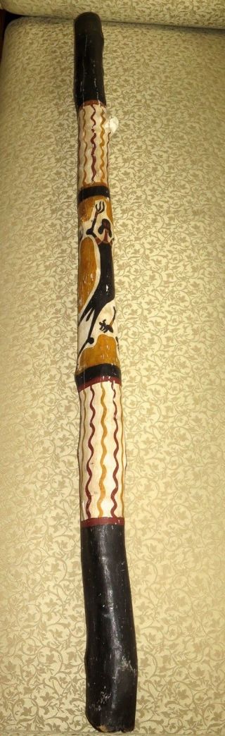 . 1976 Australian Aboriginal Didgeridoo Signed And Dated By Artist.  42 Years Old