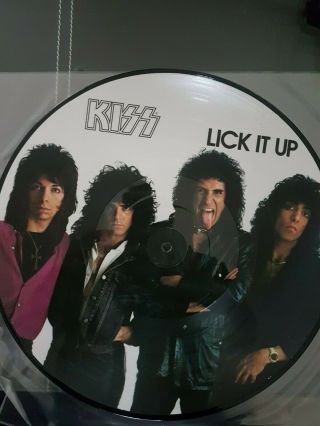 Kiss Lick It Up Dutch Picture Disc No.  833/1500 Gene Vinnie Eric Paul