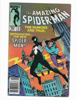 The Spider - Man 252 Low - Mid Grade Key 1st Black Suit Newsstand 