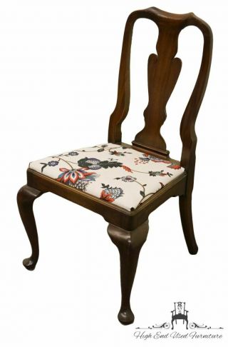HENKEL HARRIS Solid Mahogany Queen Anne Style Dining Side Chair 110S 2