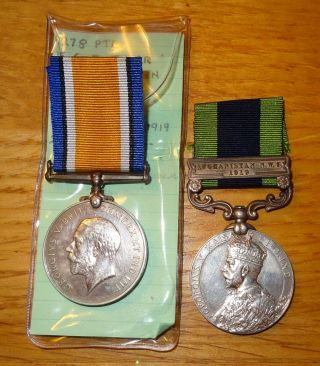 Wwi British War/india General Service Medal Kent Cyc.  Bon/r.  W.  Kent R.