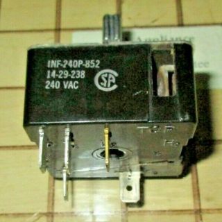 Vintage Thermador Tmh Range Burner Switch 00414603,  1013824,  14 - 29 - 238,  414603