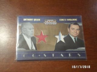 Donruss Americana Co - Stars Swatch Cards Anthony Quinn & Ernest Borgnine